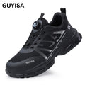 Lightweight mens womens safety sneaker - front view
