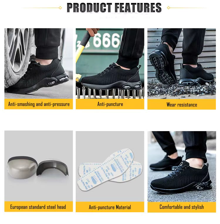  Puncture-proof midsole safety sneaker — 1100N reinforced protection against sharp objects
